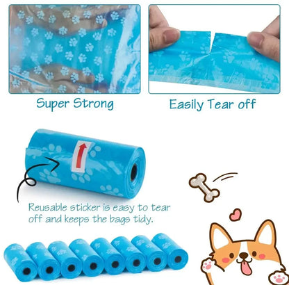 Disposable Pet Waste Bags with Dispenser